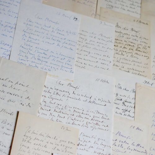 Correspondance de 18 lettres du peintre Pierre Isorni