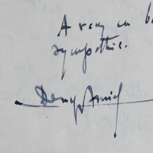 Dense correspondance théâtrale de 10 lettres de Denys Amiel