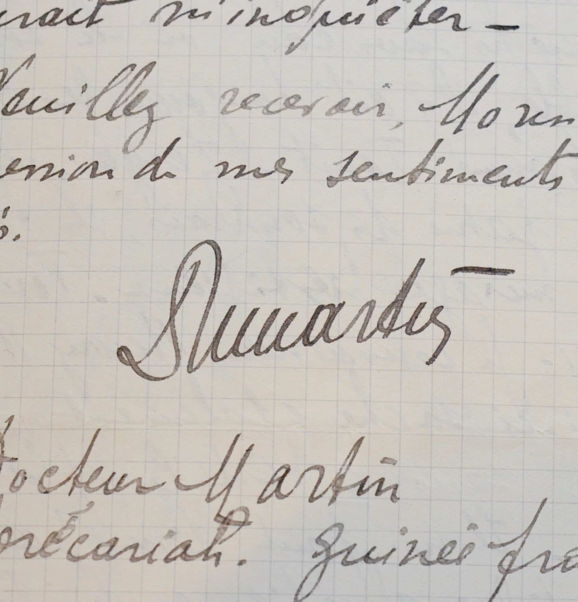 Longue lettre du biologiste Gustave Martin écrite de Forécariah en Guinée