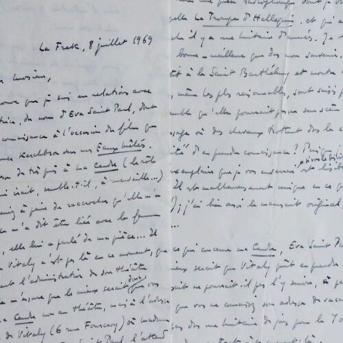 Deux lettres de Roger Ikor sur Et la cendre redevint feu et Eaux mêlées – vue 2