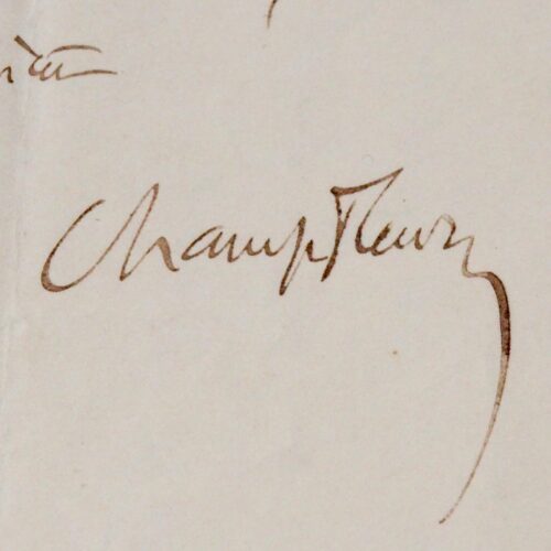 Champfleury s'adresse à Jacques Offenbach, pour assister à La Rose de Saint-Flour