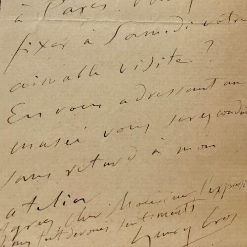 Henry Cros reçoit dans son atelier de Sèvres – vue 2