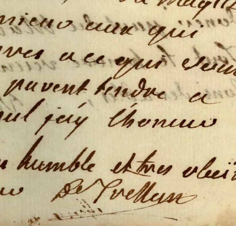 Chaleureuse lettre du comte de Tressan, académicien