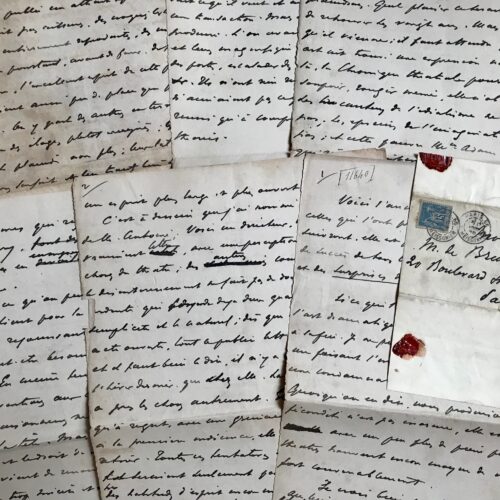 Manuscrit d'Henry Becque : "L'année théâtrale 1887"
