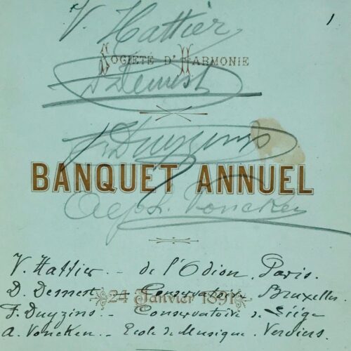 Hattier, Demest, Duyzings et Voncken & la Société d'Harmonie de Verviers