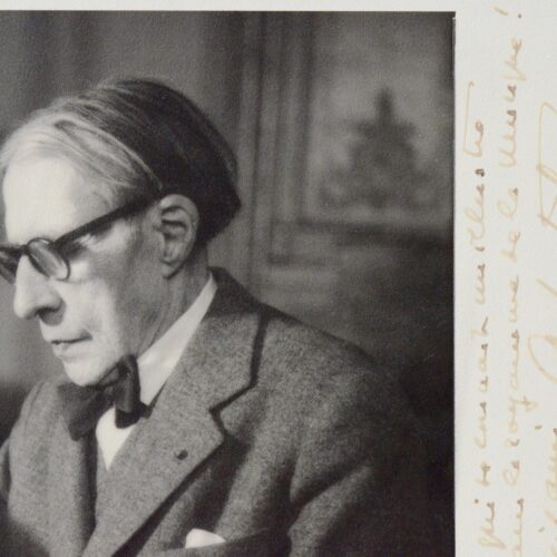 Beau portrait dédicacé d'Alfred Cortot par Boris Lipnitzki.