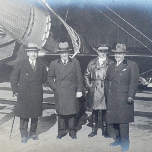 Belle photographie signée des aviateurs Dieudonné Costes et Paul Codos