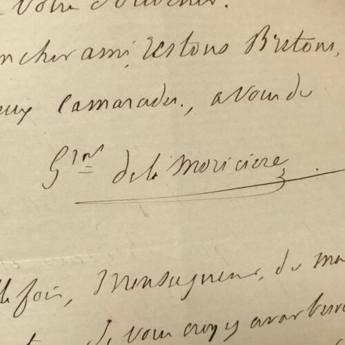 Dramatique lettre de Lamoricière, détenu au fort de Ham, après le coup d'état du 2 décembre