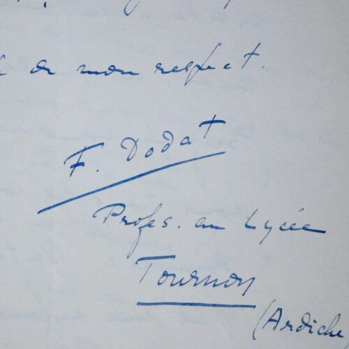 François Dodat oeuvre pour la mémoire de Mallarmé à Tournon – vue 2