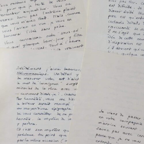 Lettres du chartiste et paléographe Pierre Géraudel – vue 2