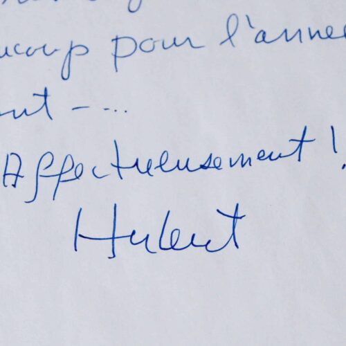Les voeux d'Hubert Reeves à Madeleine Chapsal