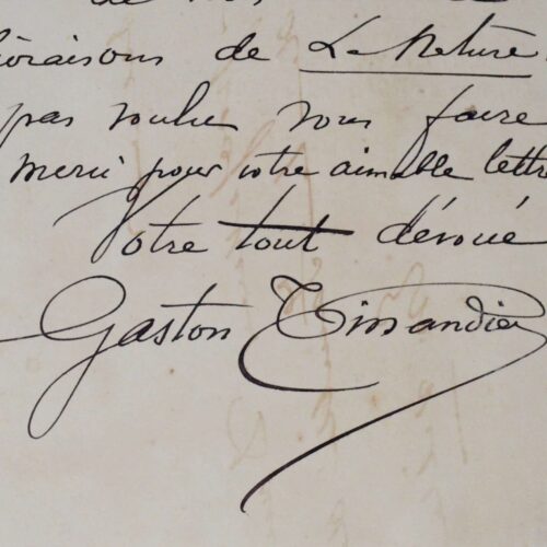 Tissandier rédige un article sur l'empereur Don Pedro II