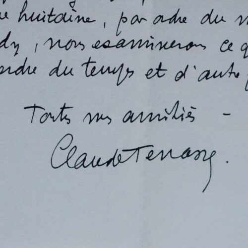 Le compositeur Claude Terrasse évoque ses travaux et ses difficultés à écrire