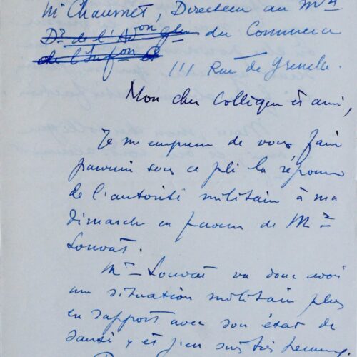 Jean Moulin aide la femme de son grand ami, l'aviateur Maurice Bellonte – vue 2