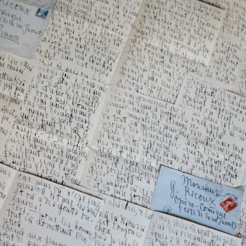 Correspondance de 5 longues lettres de la danseuse russe Natacha Trouhanova
