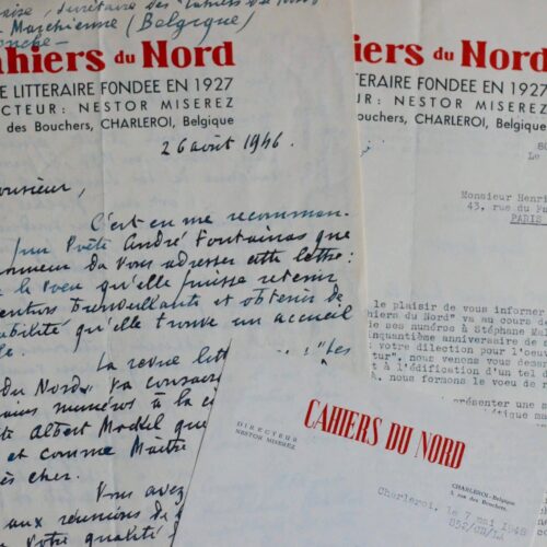 Roger Desaise demande deux articles sur Albert Mockel et Stéphane Mallarmé