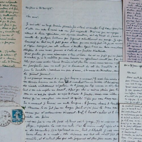 Belle correspondance de 6 lettres du peintre Paul-Elie Gernez