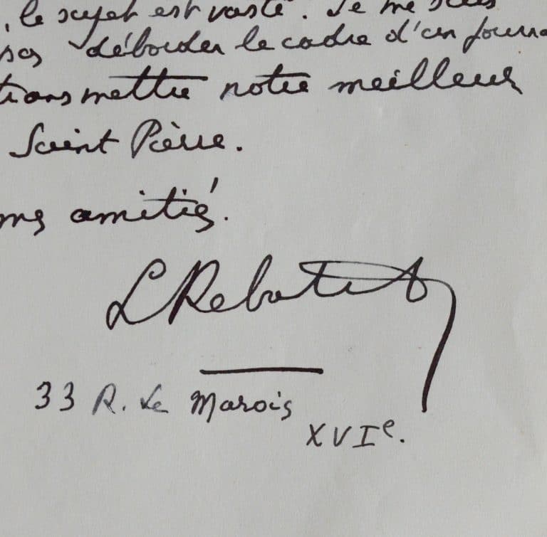 Rebatet évoque le roman politique, Dostoïevski, Nathalie Sarraute, etc.