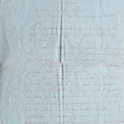 Résumé d'une séance du club jacobin des Amis
de la liberté, en Guyane – vue 2