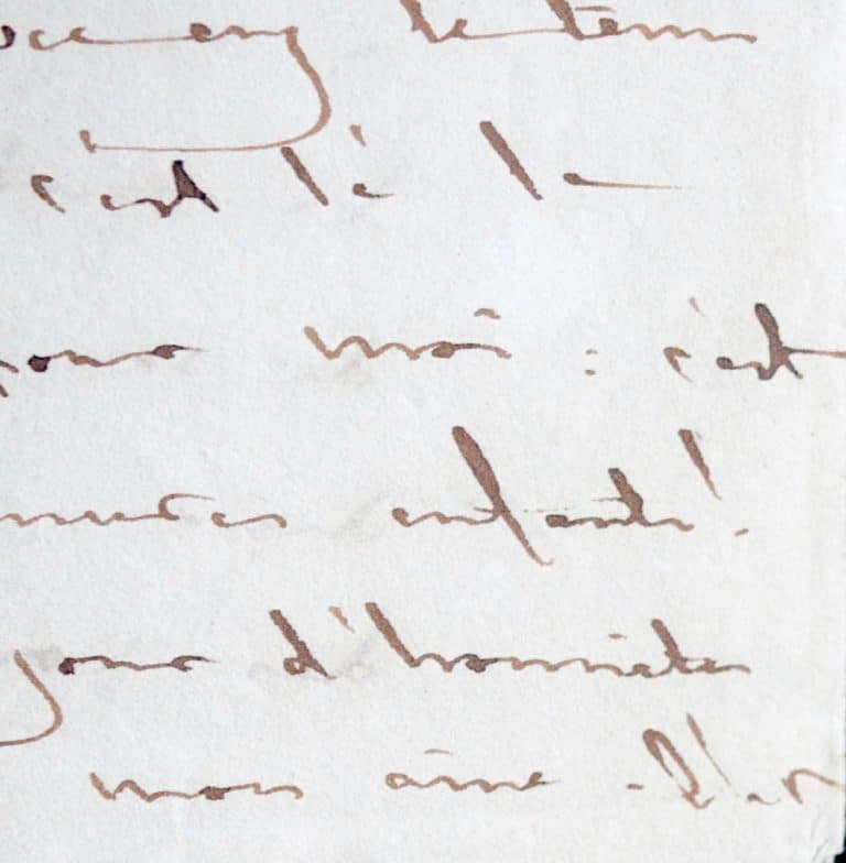 Belle lettre de l&rsquo;amiral Baudin relative à la guerre de succession portugaise, en 1833