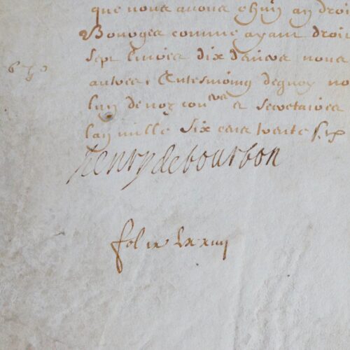 Le prince Henri II de Condé reçoit des subsides de la généralité de Bourges
