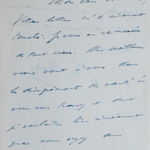 Charles de Gaulle "Mon cher Maître, votre lettre m'a sincèrement touché" – vue 2