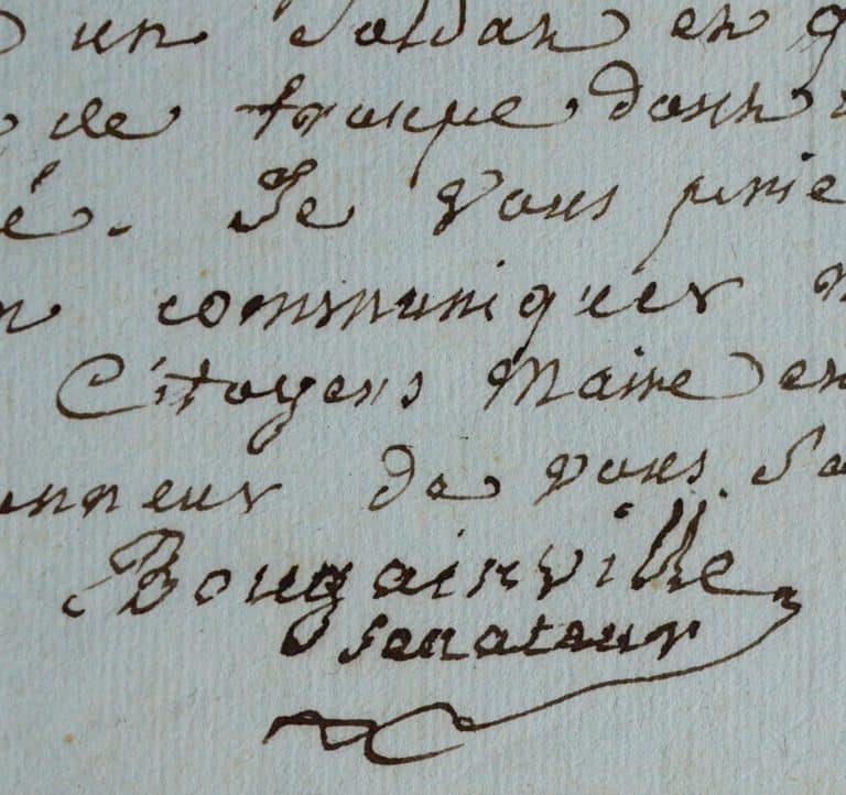 Le navigateur Louis-Antoine de Bougainville atteste de l&rsquo;infirmité d&rsquo;un soldat