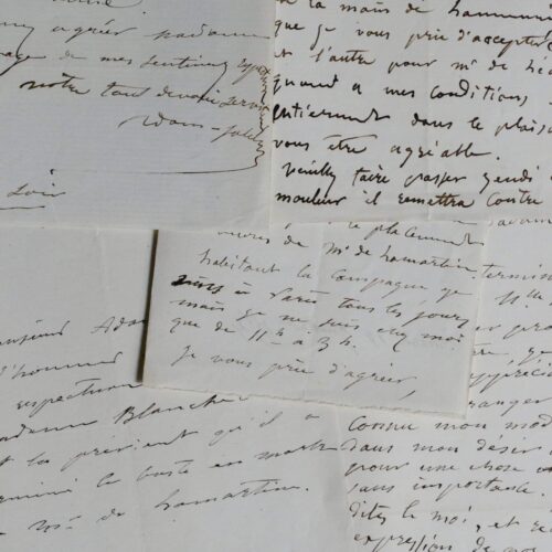 Adam-Salomon et ses sculptures de Lamartine, Lamennais, Blake, etc.