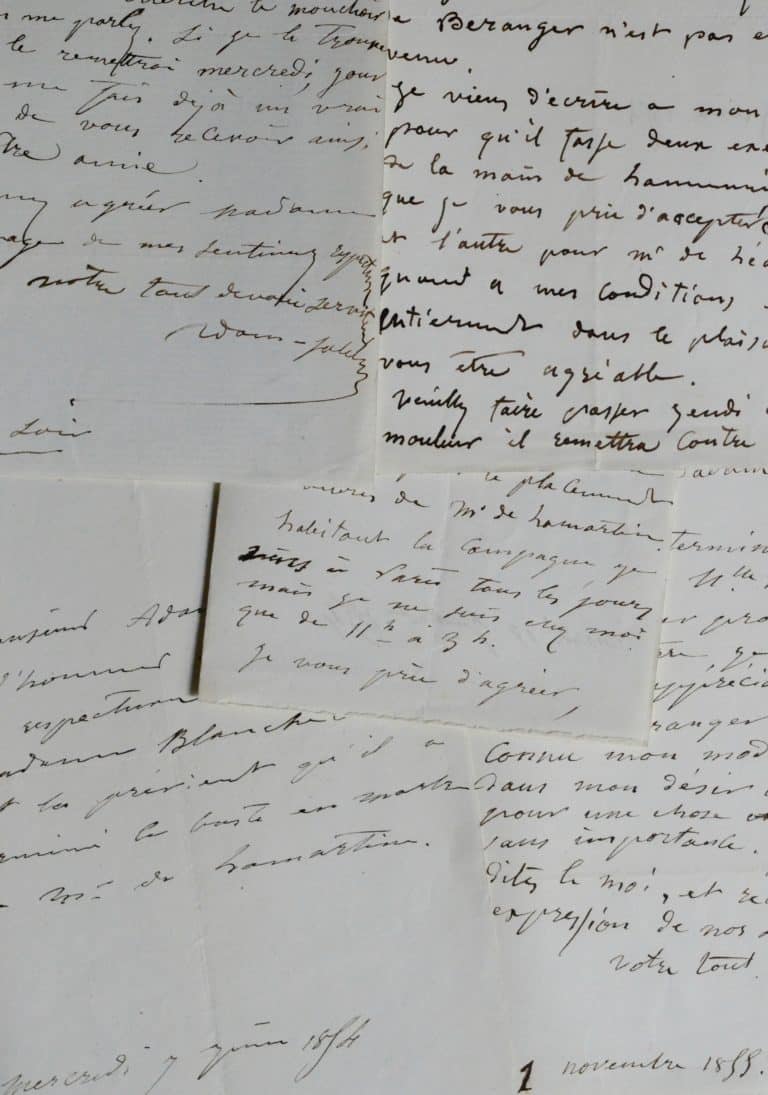 Adam-Salomon et ses sculptures de Lamartine, Lamennais, Blake, etc.