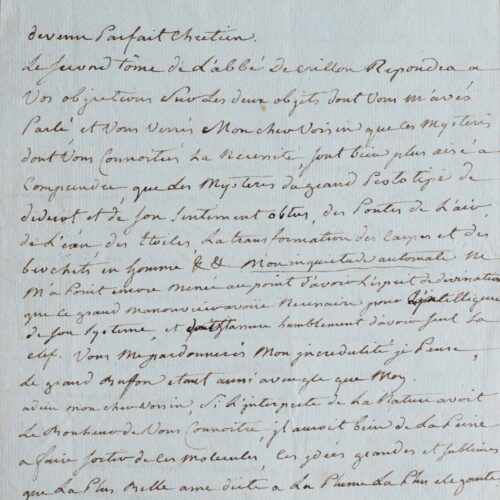 Le salonnière Sophie Lalive de Bellegarde comtesse d’Houdetot critique Diderot