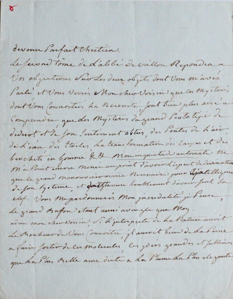 Le salonnière Sophie Lalive de Bellegarde comtesse d’Houdetot critique Diderot