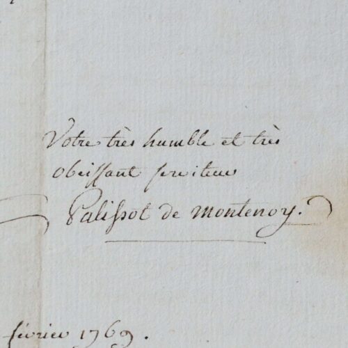 Virulente lettre de Charles Palissot de Montenoy sur les Philosophes