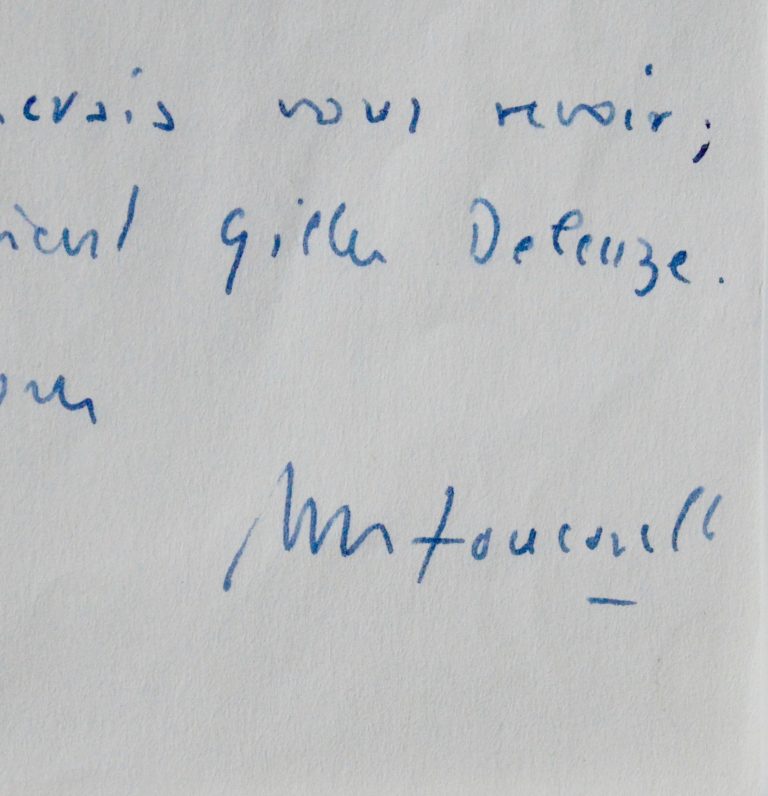 Michel Foucault va rencontrer Gilles Deleuze
