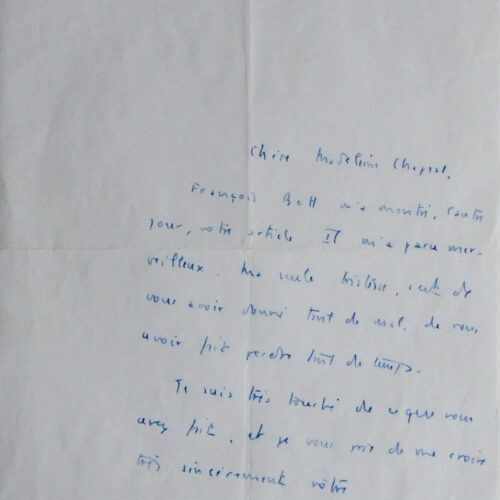 Michel Foucault et l'article de Chapsal sur Les Mots et les choses – vue 2