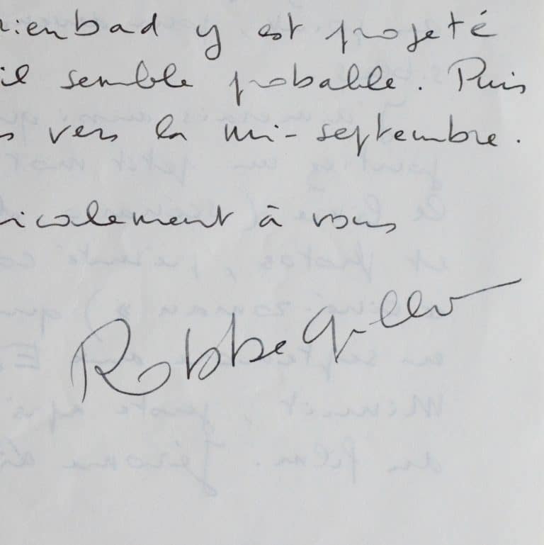 Robbe-Grillet évoque l&rsquo;Année dernière à Marienbad