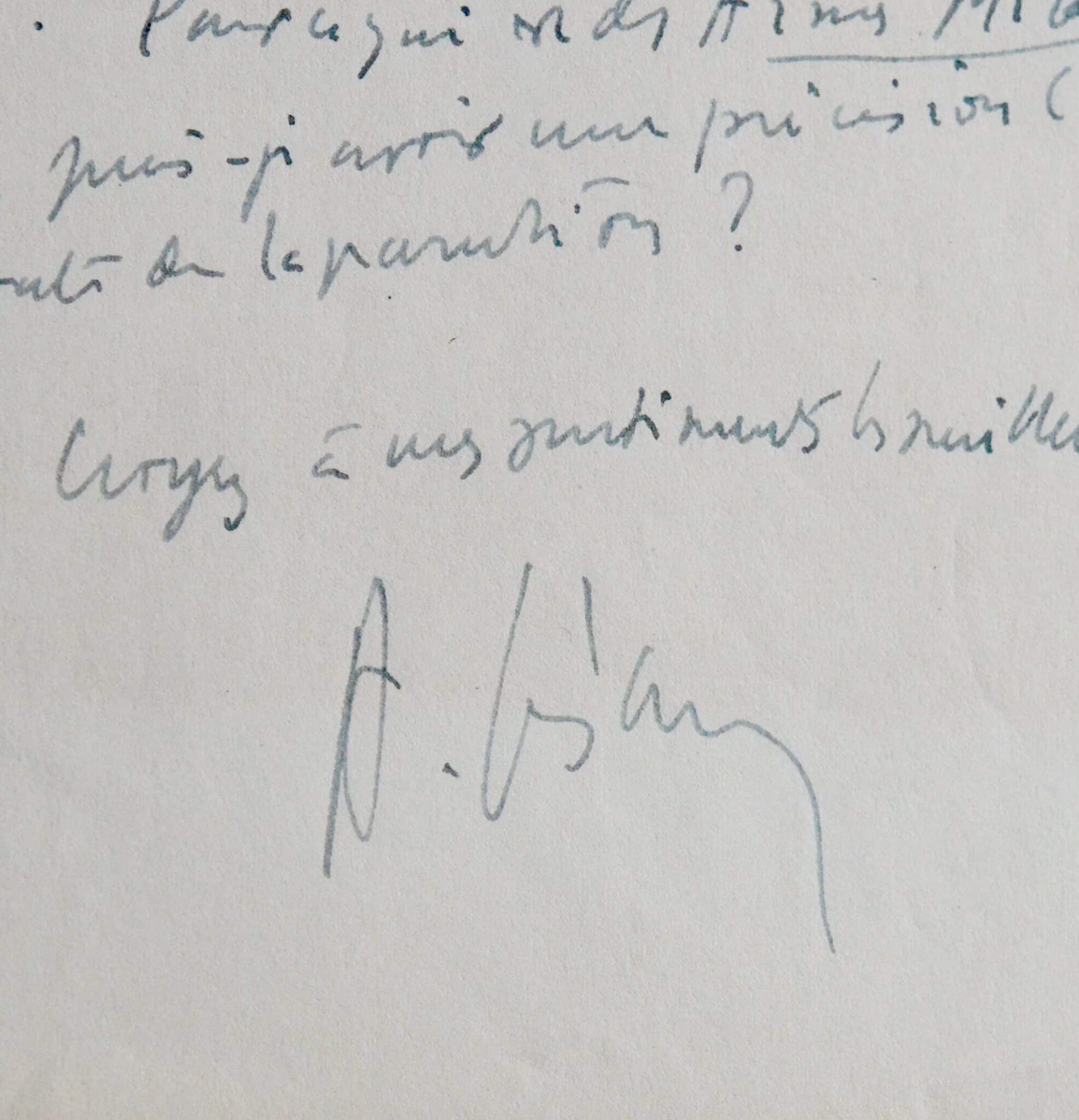 Lettre d’Aimé Césaire à Queneau au sujet du Cahier d’un retour au pays natal