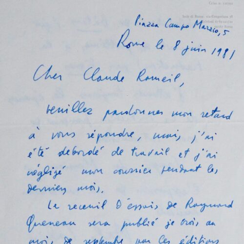 Italo Calvino traduit en italien "Bâtons, chiffres et lettres", de Raymond Queneau – vue 2