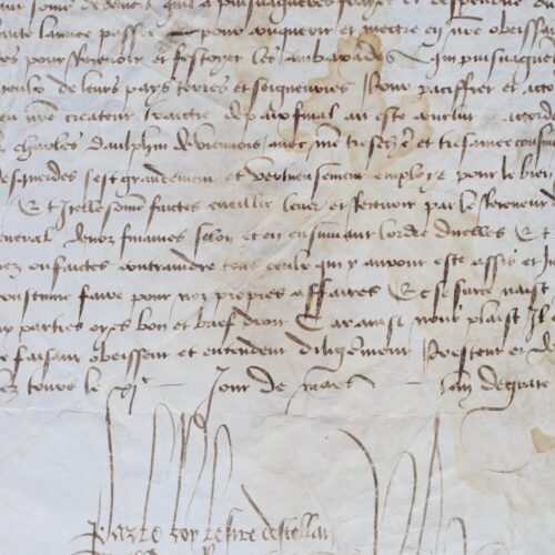 Louis XI lève de nouveaux impôts à Nemours et prépare la paix d'Arras.
