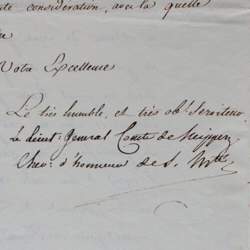 Neipperg apprend par Marie-Louise la démission de l'évêque de Plaisance