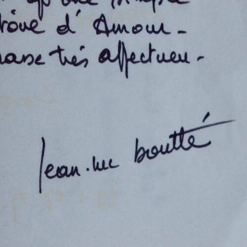 Lettre de Jean-Luc Boutté de la Comédie française