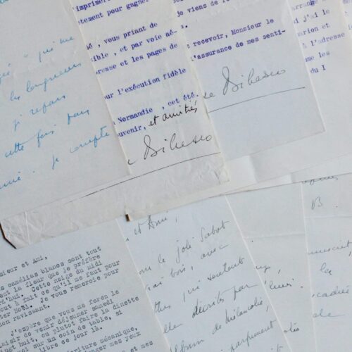 Correspondance de la princesse Bibesco sur Jour d'Egypte, Marcel Proust, etc.