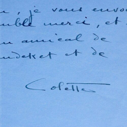 Colette se noie : académie Goncourt, reprise de Chéri, travail...