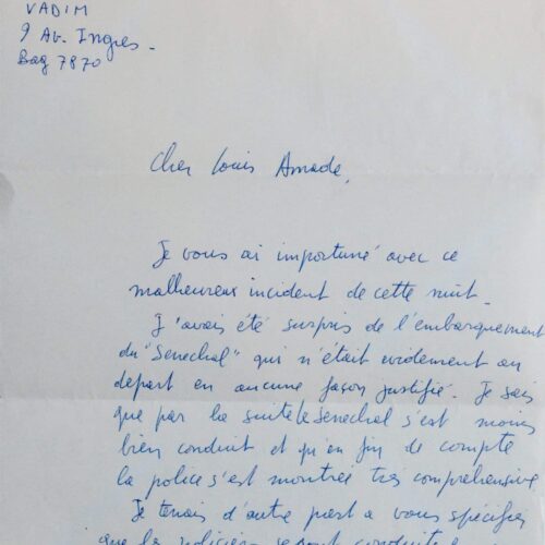 Roger Vadim et Le Sénéchal arrêtés par la police en pleine nuit – vue 2