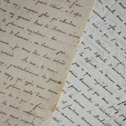 2 très belles lettres de Lamennais sur l'Avenir et les révolutions européennes