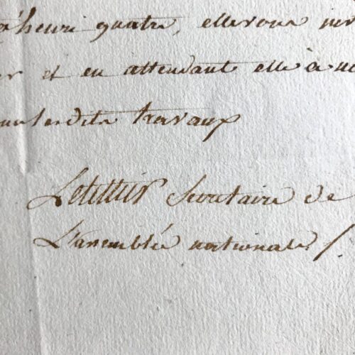 Palloy invité à la destruction de la statue équestre de Henri IV sur le Pont neuf – vue 2