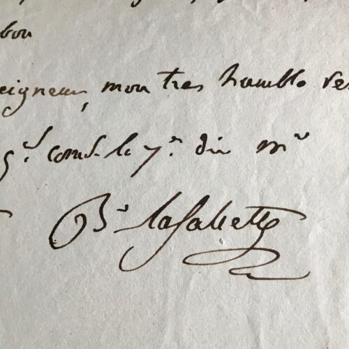 Lettre de Colaud de La Salcette à Bertrand durant "le vol de l'aigle"