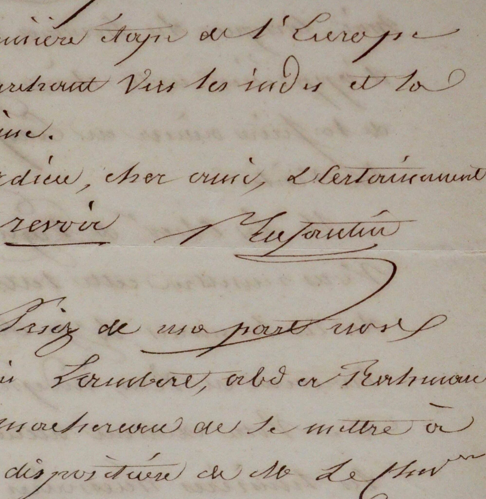 Lettre du saint-simonien Prosper Enfantin à son ami l’égyptologue Linant-Bey