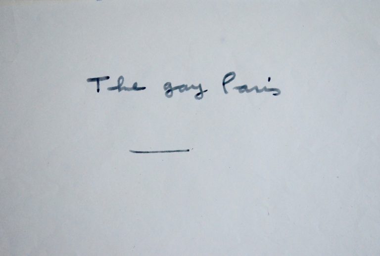 Grand manuscrit d&rsquo;une chronique théâtrale de Jacques Prévert