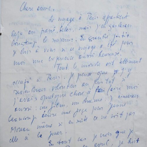 Alberto Moravia voudrait écrire une pièce pour Jeanne Moreau – vue 2