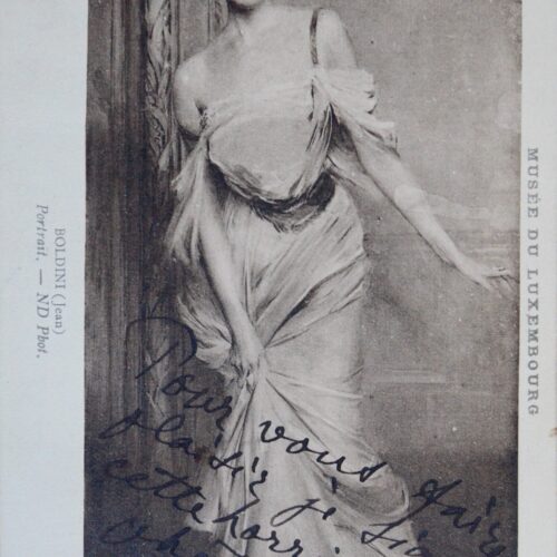 Giovanni Boldini : "Pour vous faire plaisir, je signe cette horrible photographie" – vue 2